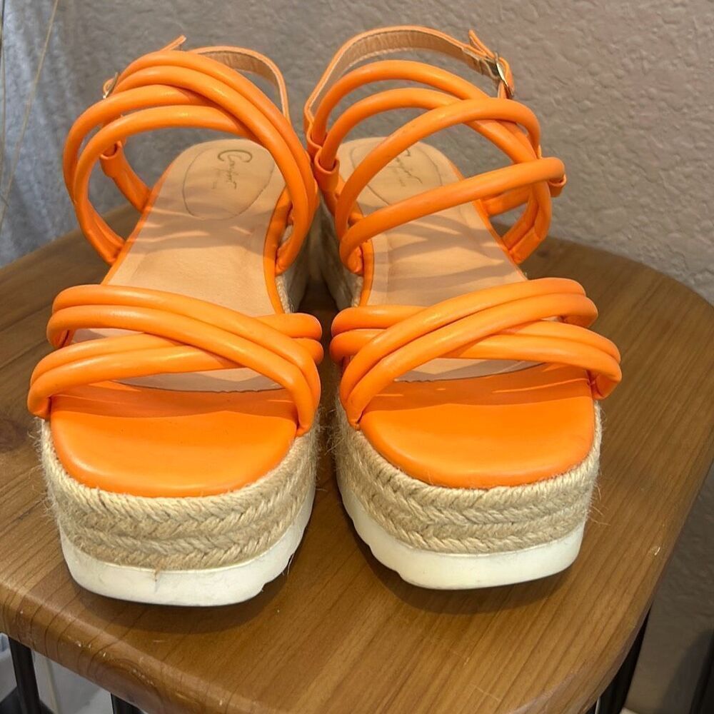 Torrid comfort, 1946 orange wedge sandals size 8 - Picture 2 of 11